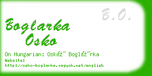 boglarka osko business card